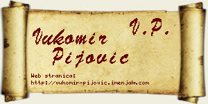 Vukomir Pijović vizit kartica